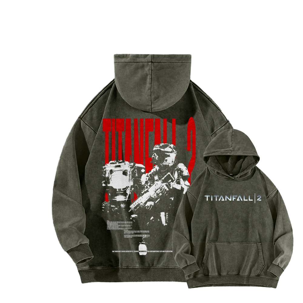 TITANFALL Unisex Washed Hoodie 