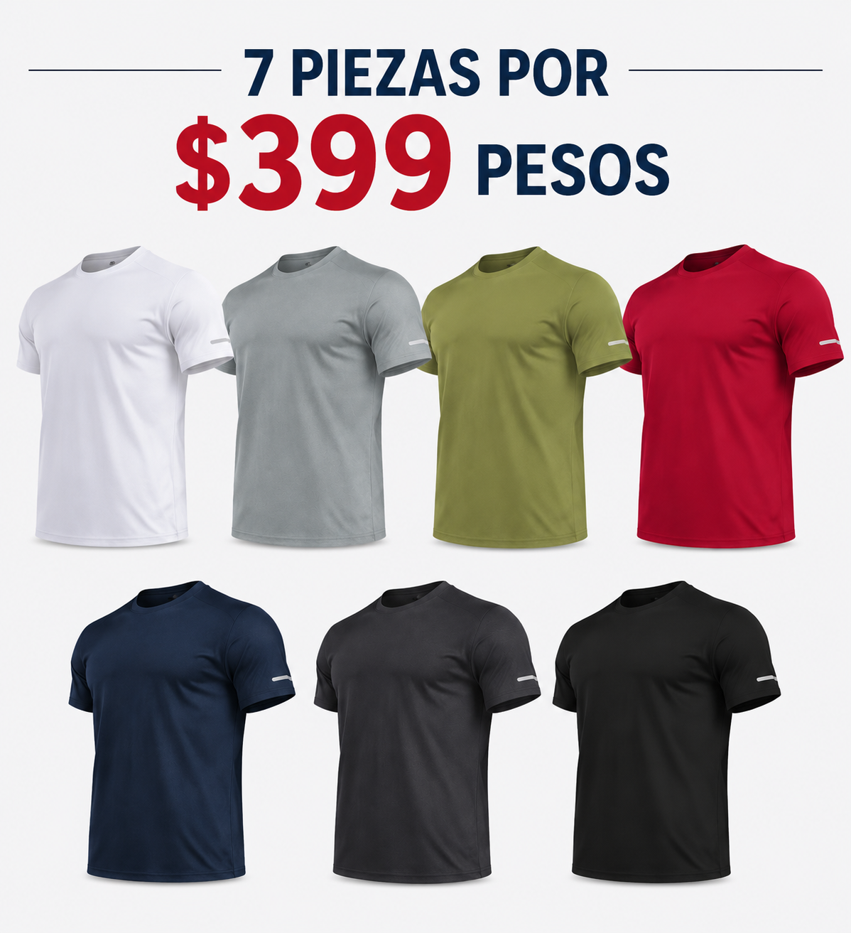 Camiseta Deportiva Reflectante, de Manga Corta, Cuello Redondo, Ligera y Transpirable, Ideal para Actividades al Aire Libre