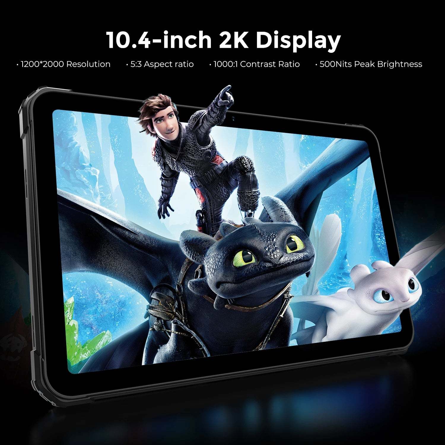FOSSiBOT DT3 5G Tablet resistente de 10,4 pulgadas, 32+256 GB, MediaTek Dimensity 7300 de 4 nm, Octa-core, 21560 mAh, cámara de 64 MP, carga rápida de 66 W, Android 15