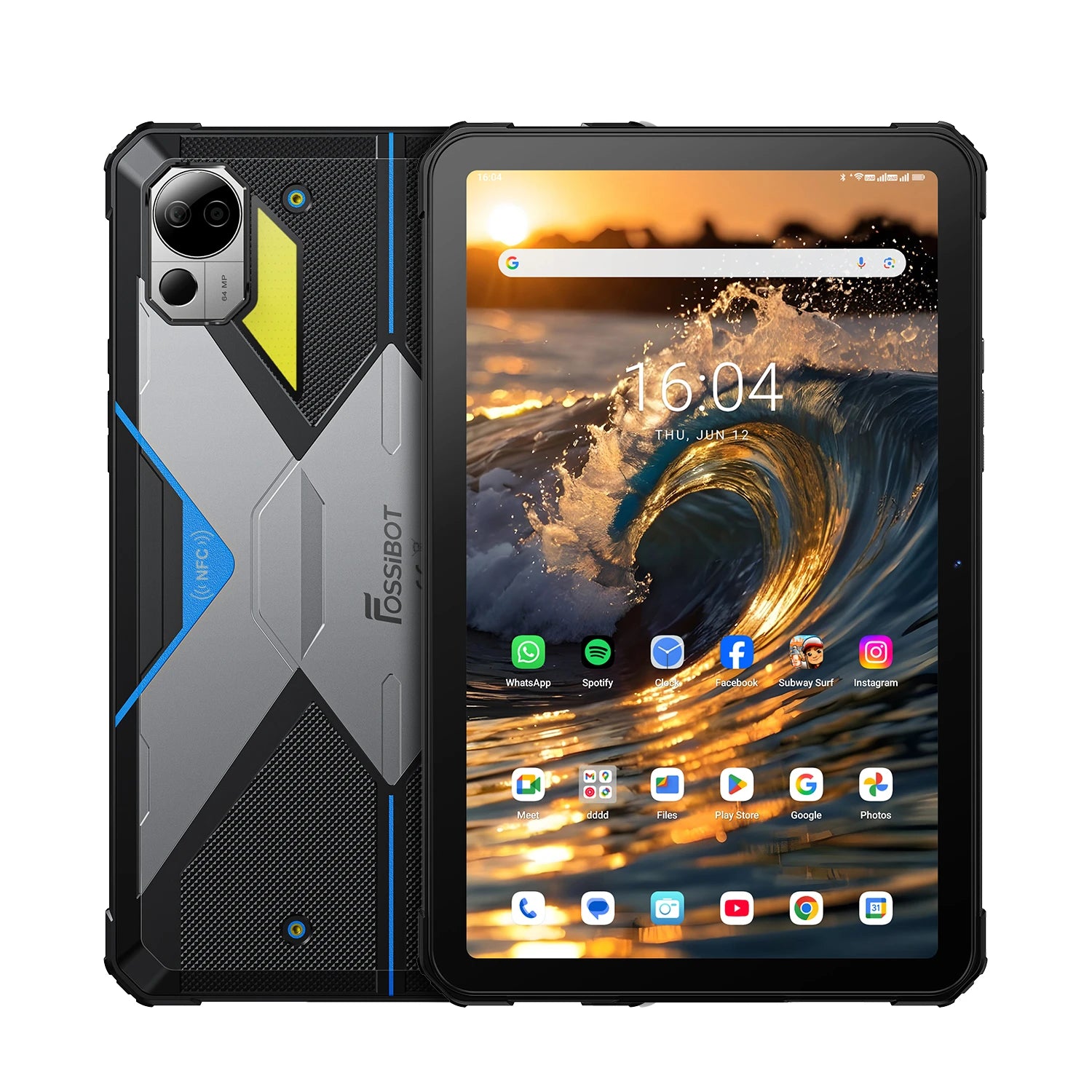 FOSSiBOT DT3 5G Tablet resistente de 10,4 pulgadas, 32+256 GB, MediaTek Dimensity 7300 de 4 nm, Octa-core, 21560 mAh, cámara de 64 MP, carga rápida de 66 W, Android 15
