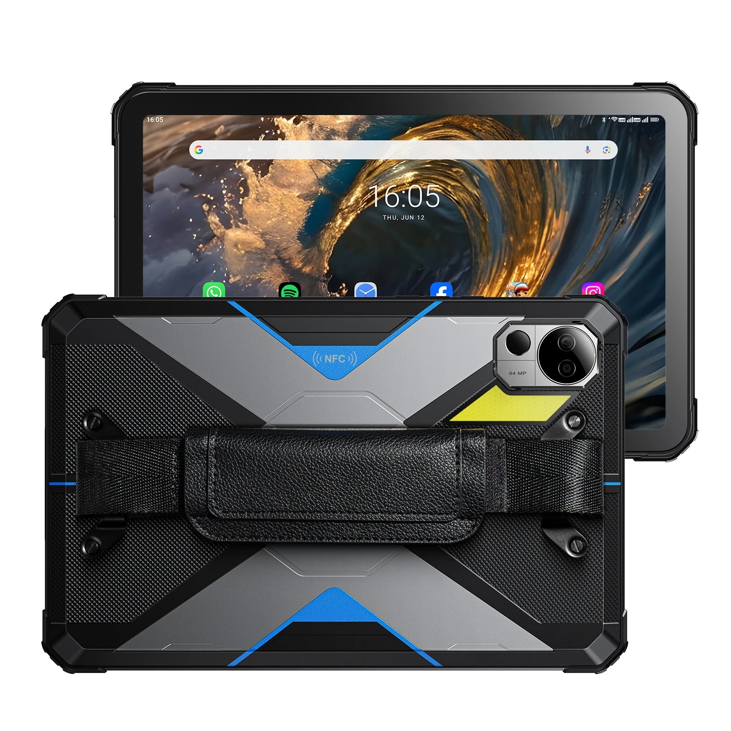 FOSSiBOT DT3 5G Tablet resistente de 10,4 pulgadas, 32+256 GB, MediaTek Dimensity 7300 de 4 nm, Octa-core, 21560 mAh, cámara de 64 MP, carga rápida de 66 W, Android 15