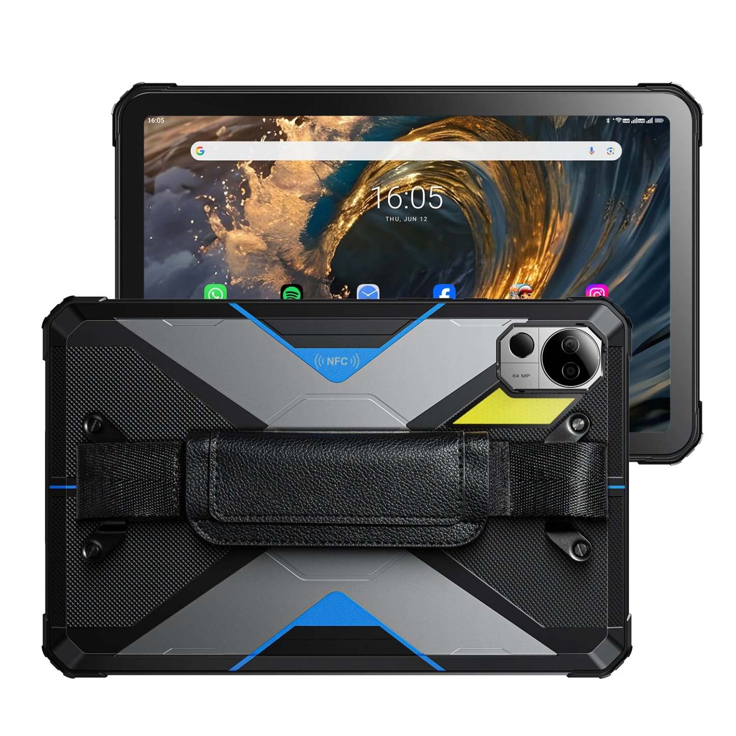FOSSiBOT DT3 5G Tablet resistente de 10,4 pulgadas, 32+256 GB, MediaTek Dimensity 7300 de 4 nm, Octa-core, 21560 mAh, cámara de 64 MP, carga rápida de 66 W, Android 15