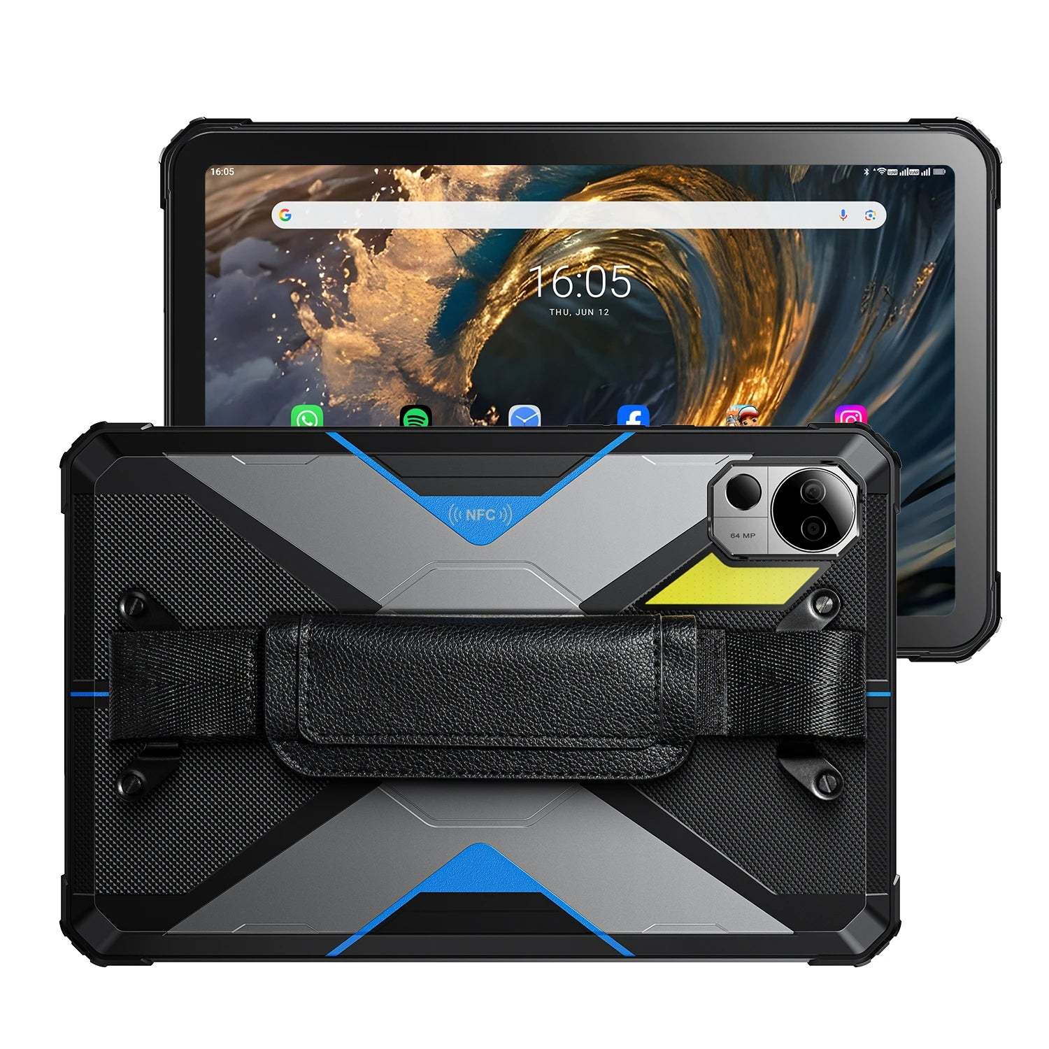 FOSSiBOT DT3 5G Tablet resistente de 10,4 pulgadas, 32+256 GB, MediaTek Dimensity 7300 de 4 nm, Octa-core, 21560 mAh, cámara de 64 MP, carga rápida de 66 W, Android 15