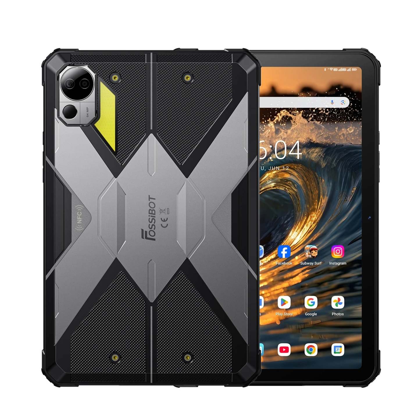 FOSSiBOT DT3 5G Tablet resistente de 10,4 pulgadas, 32+256 GB, MediaTek Dimensity 7300 de 4 nm, Octa-core, 21560 mAh, cámara de 64 MP, carga rápida de 66 W, Android 15