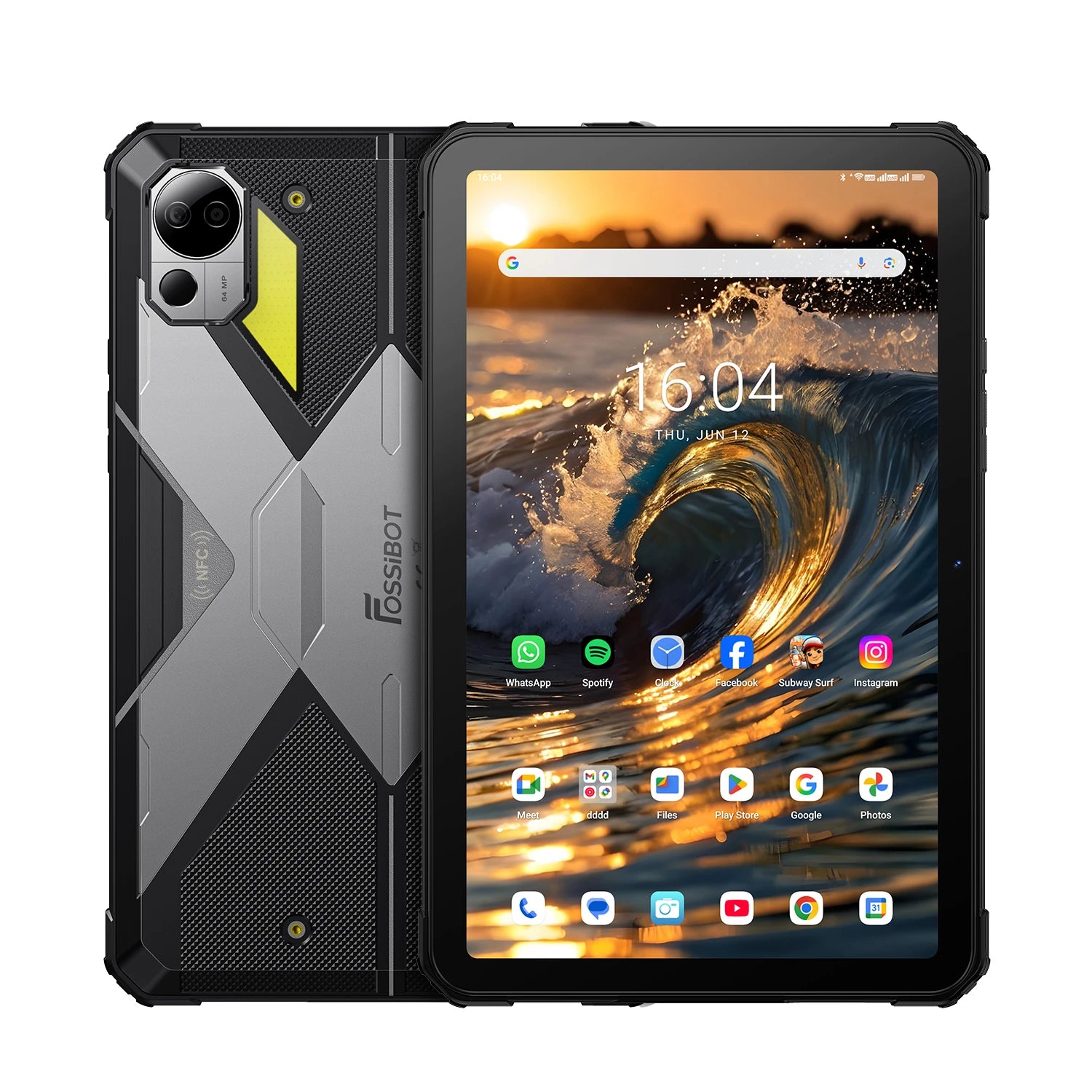 FOSSiBOT DT3 5G Tablet resistente de 10,4 pulgadas, 32+256 GB, MediaTek Dimensity 7300 de 4 nm, Octa-core, 21560 mAh, cámara de 64 MP, carga rápida de 66 W, Android 15