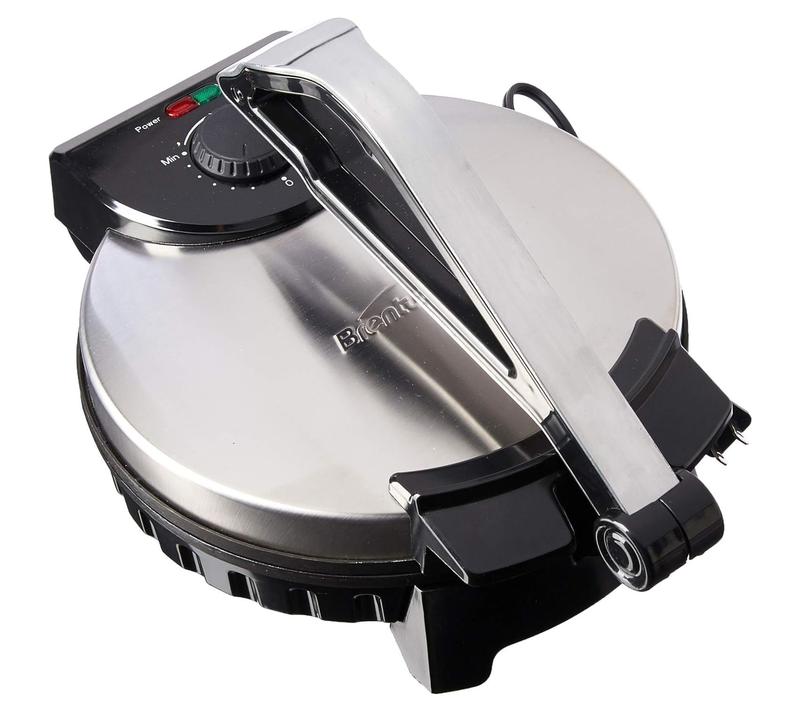 Máquina para hacer tortillas Brentwood de 25 cm