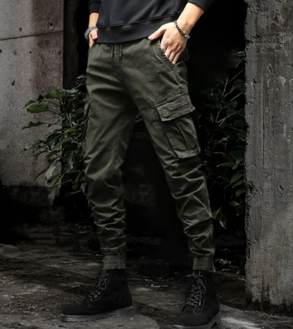 Pantalones cargo tácticos para hombre estilo primavera y otoño, tejido microelástico de alta calidad, suave y transpirable, múltiples bolsillos, adecuados para salidas casuales