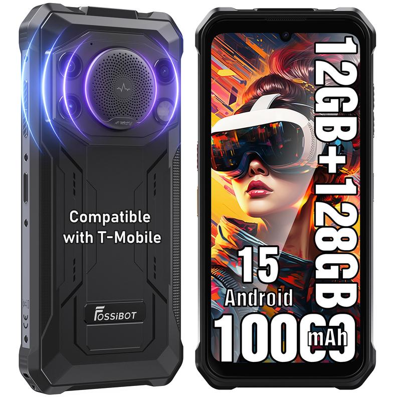 Teléfono resistente F110L con Android 15, altavoz de 128 dB, batería de 10000 mAh, desbloqueado, 12 GB + 128 GB/2 TB, pantalla de 6,745", cámara de 50 MP, doble SIM/OTG/NFC/IP68/IP69K.