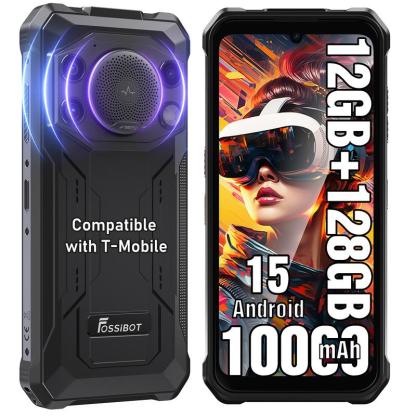 Teléfono resistente F110L con Android 15, altavoz de 128 dB, batería de 10000 mAh, desbloqueado, 12 GB + 128 GB/2 TB, pantalla de 6,745", cámara de 50 MP, doble SIM/OTG/NFC/IP68/IP69K.