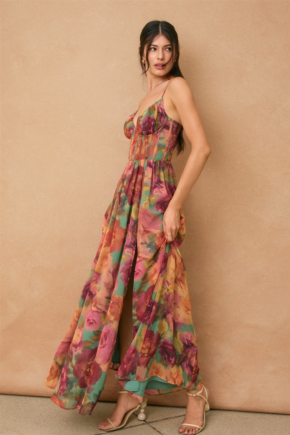 No One Else Corset Maxi Dress