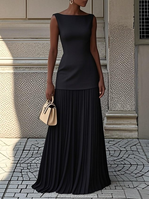Harper Sleeveless Tank Top & Maxi Dress Two-Piece Set