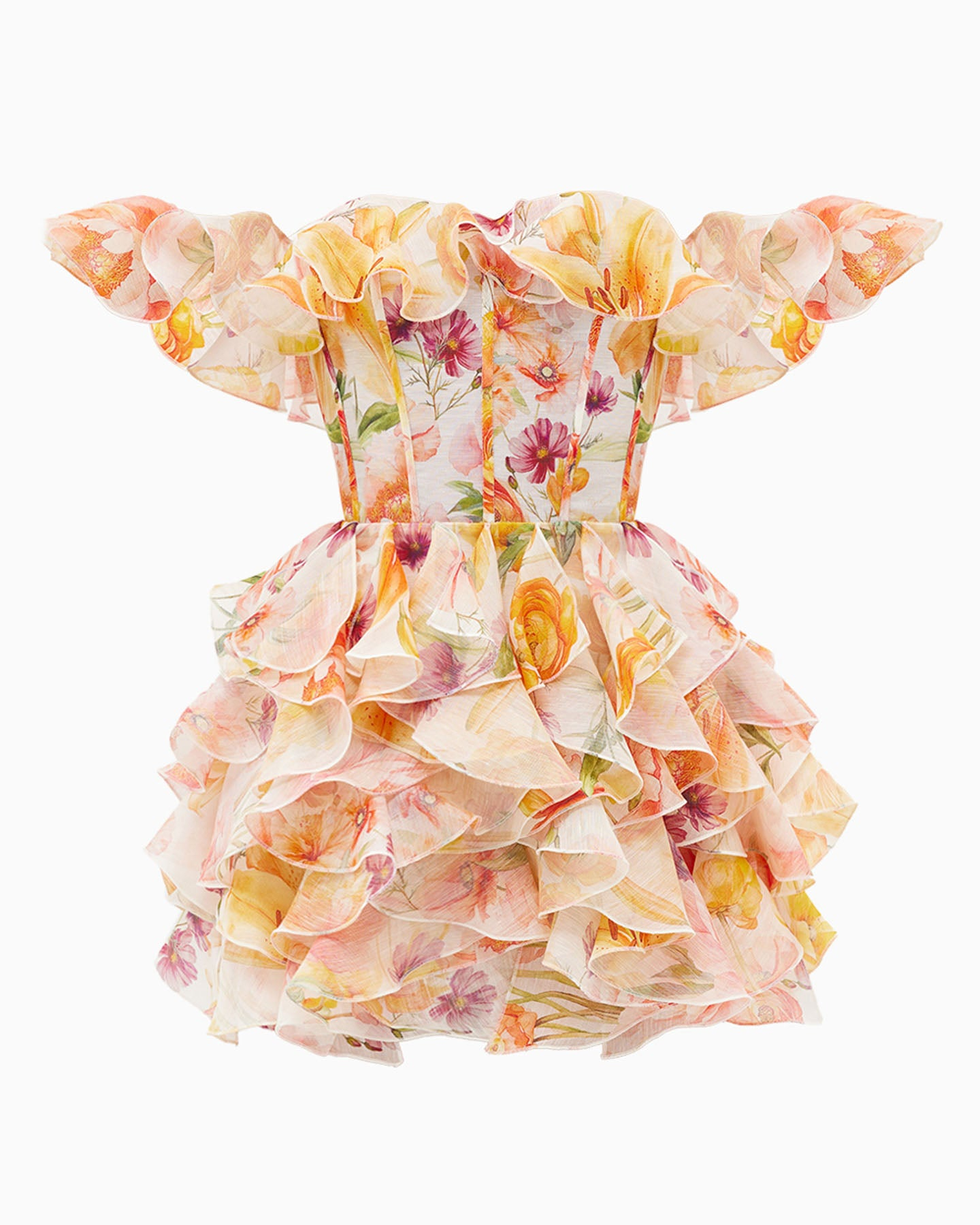 Alondra Floral Off-The-Shoulder Mini Dress
