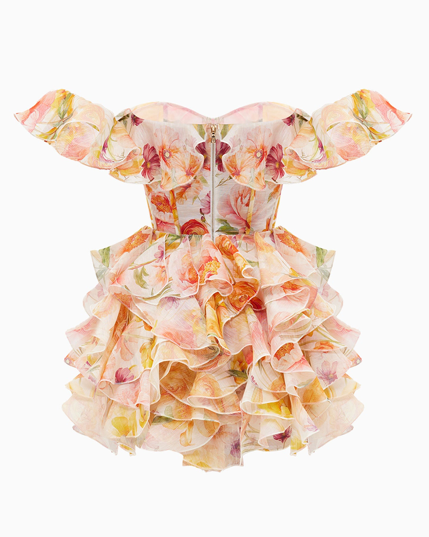 Alondra Floral Off-The-Shoulder Mini Dress
