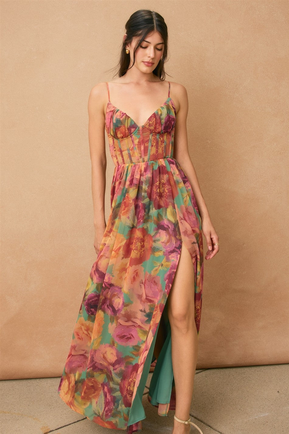 No One Else Corset Maxi Dress