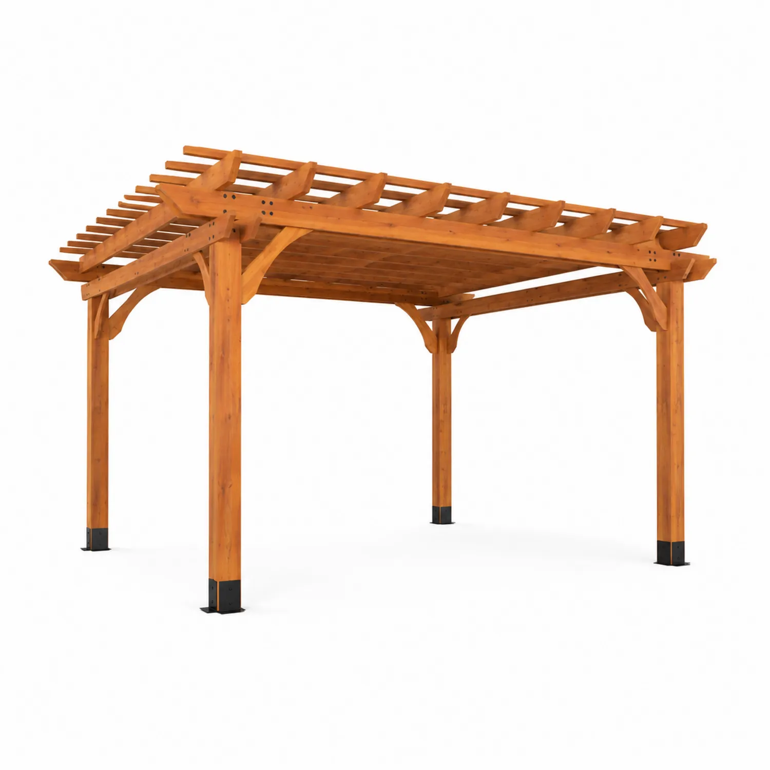 Pergola drewniana z Modrzewia 300x400 cm Brązowa