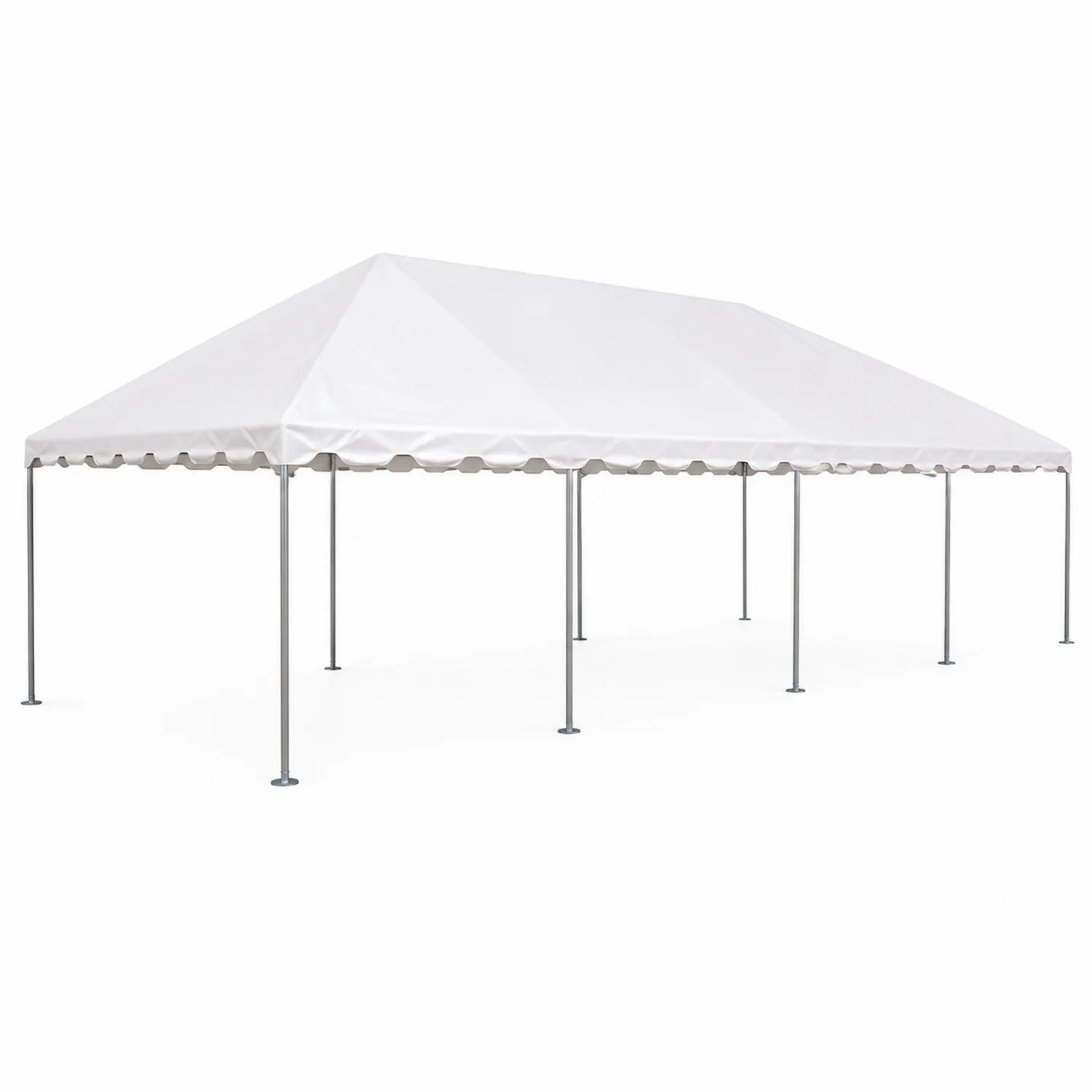Prostokątny namiot zewnętrzny 6x12 m PVC Biały