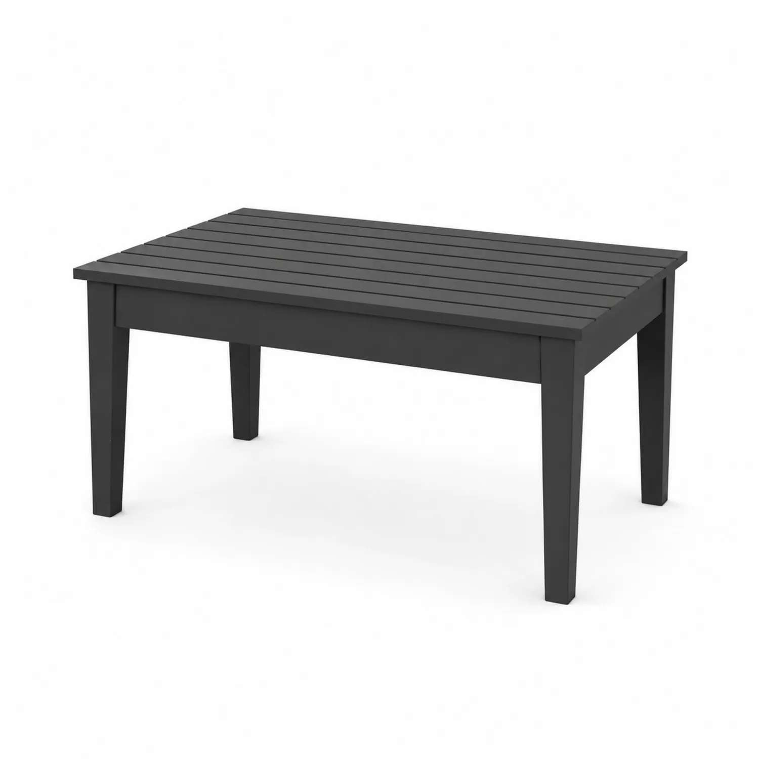 Stolik Kawowy Aluminiowy Czarny 100x60x45 cm