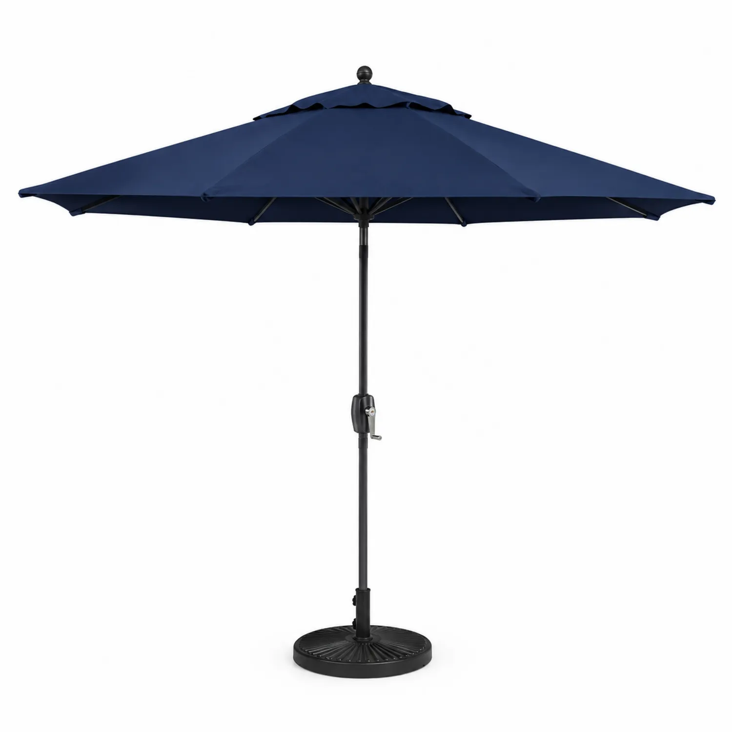 Parasol tarasowy okrągły 3m aluminium ciemnoniebieski