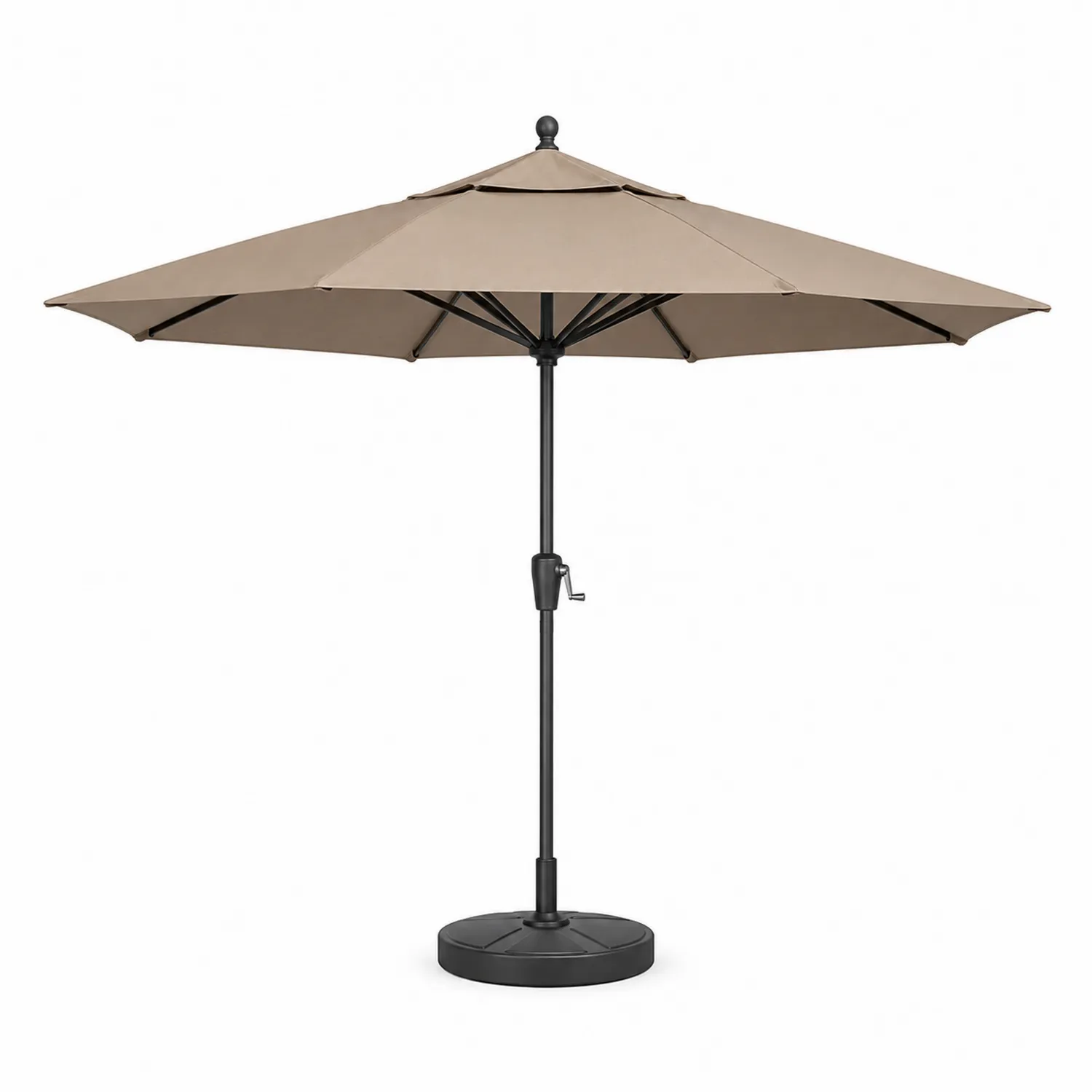Parasol ogrodowy okrągły 300cm poliester Beżowy