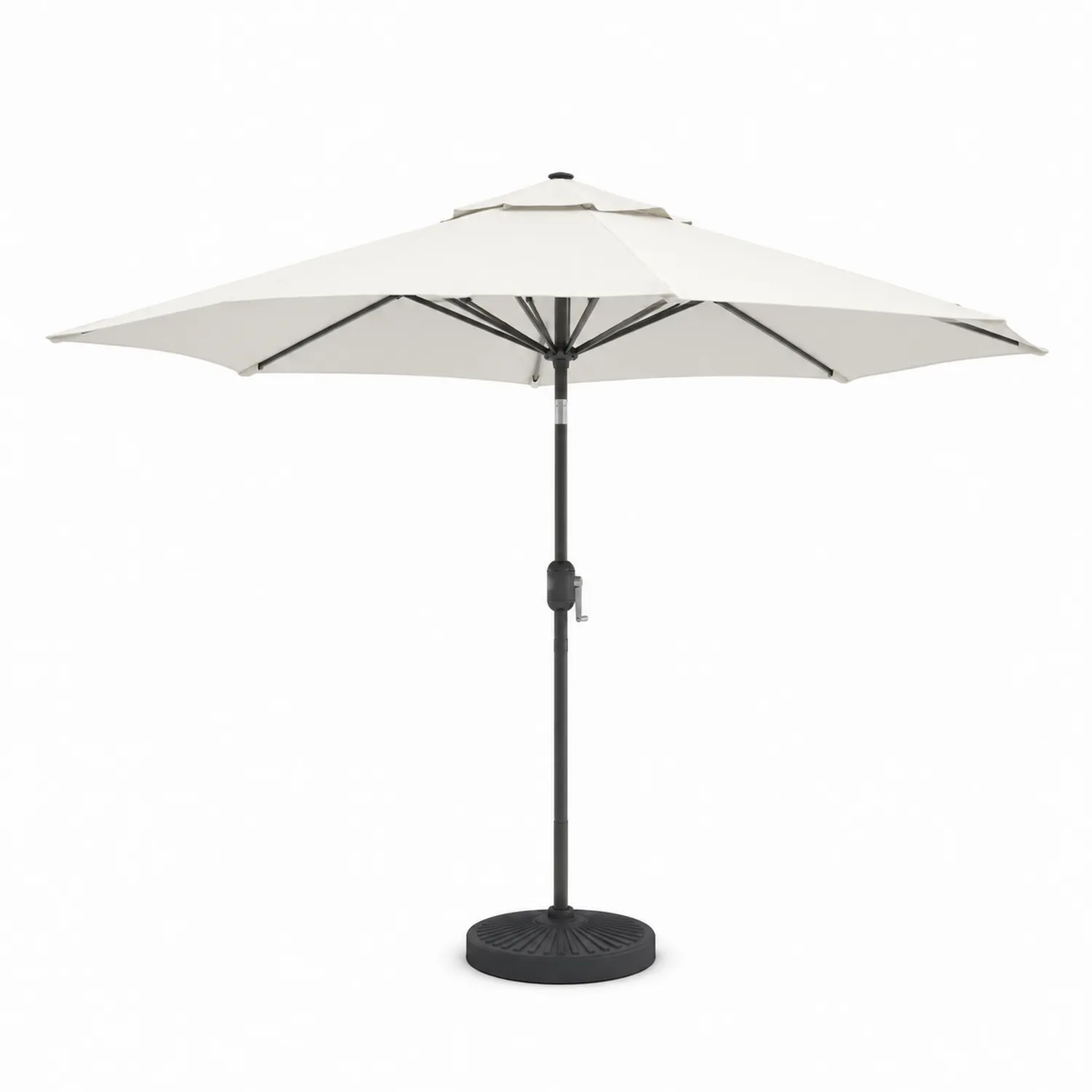Parasolka ogrodowa okrągła 3m aluminium poliester Beżowy
