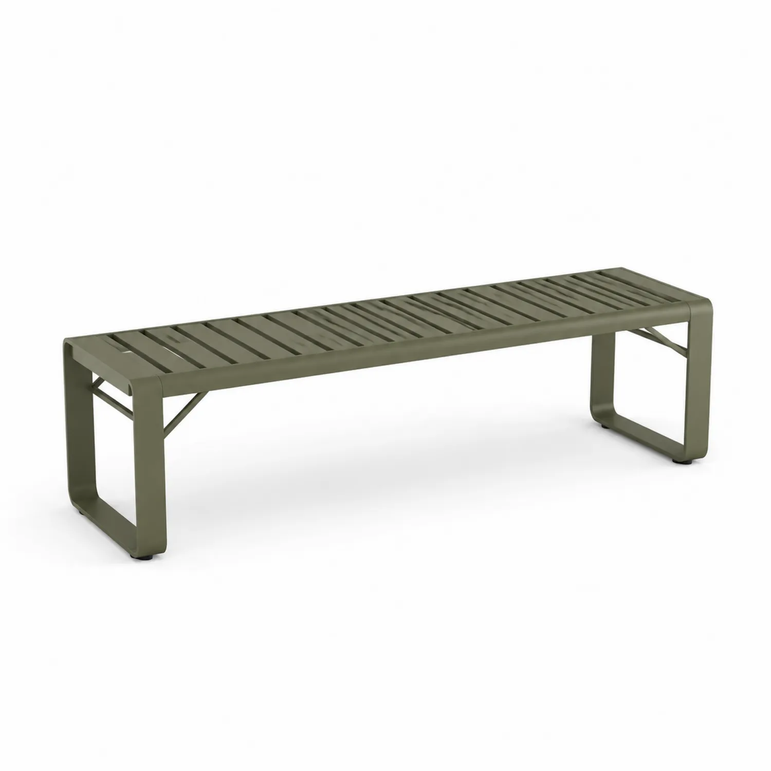 Ławka aluminiowa zielona 180x40x45cm
