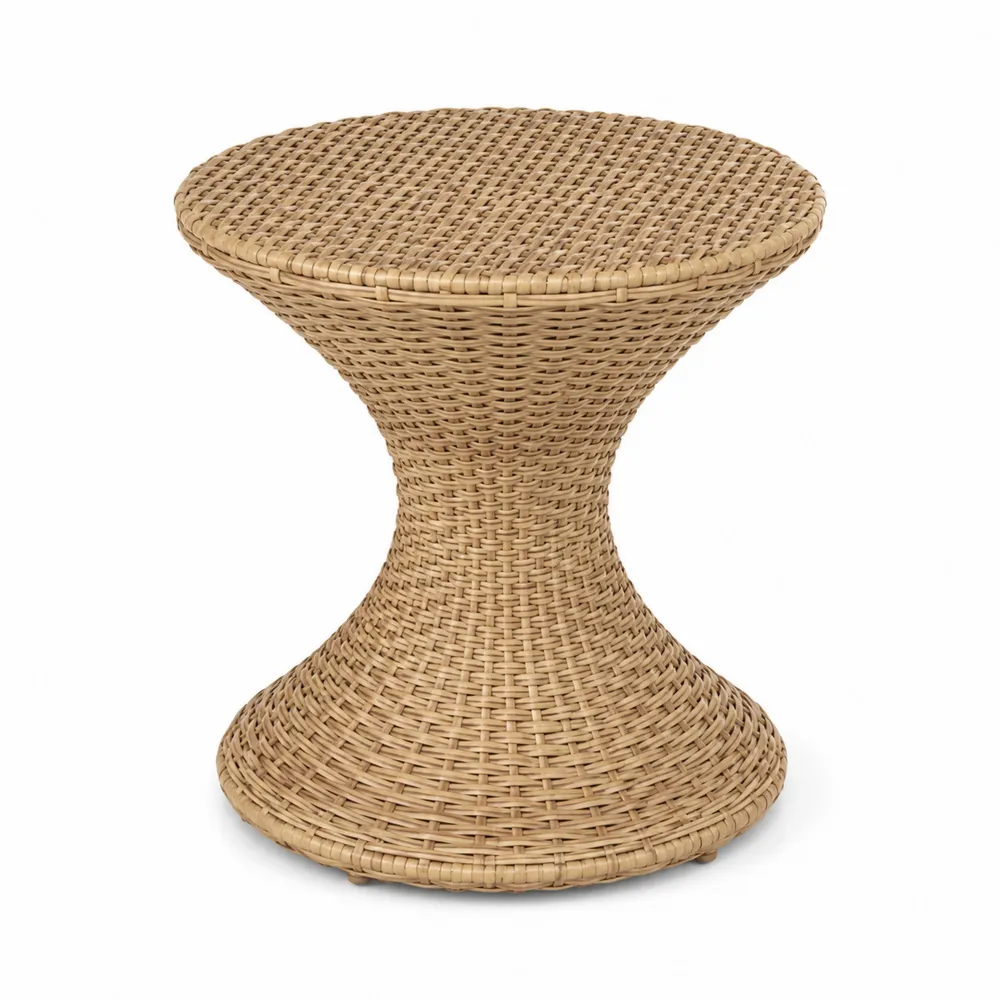 Table d'appoint en rotin tressé Beige 55 cm-Solvatrinela