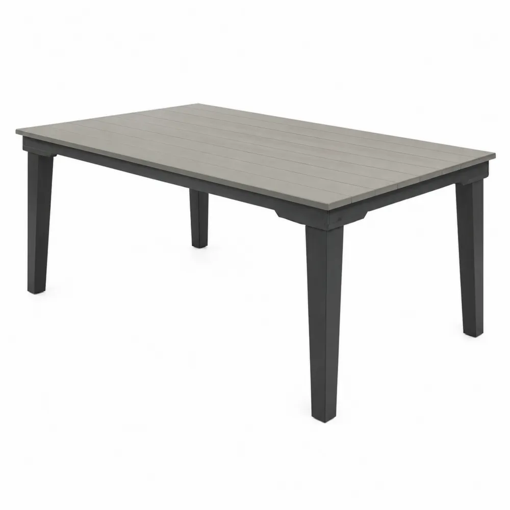 Table de Jardin Rectangulaire en Aluminium et Acier 160 cm-Solvatrinela