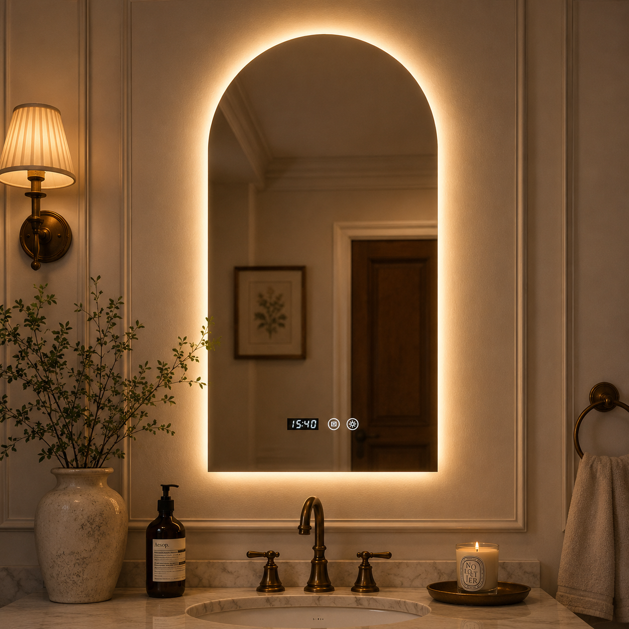 Smart Bathroom Mirror  LightMinimalist Custom Design