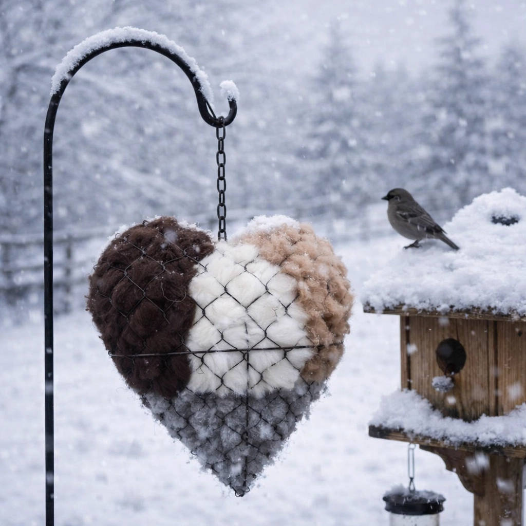 🔥HOT SALE 50%OFF🔥Handmade Alpaca Fiber Bird Nesting Heart