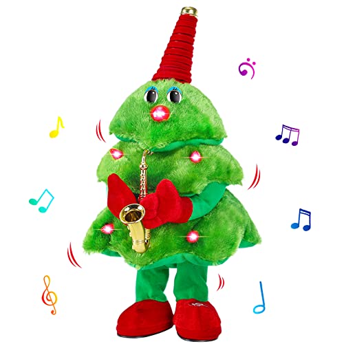 A Christmas tree plush toy that sings and dances✨