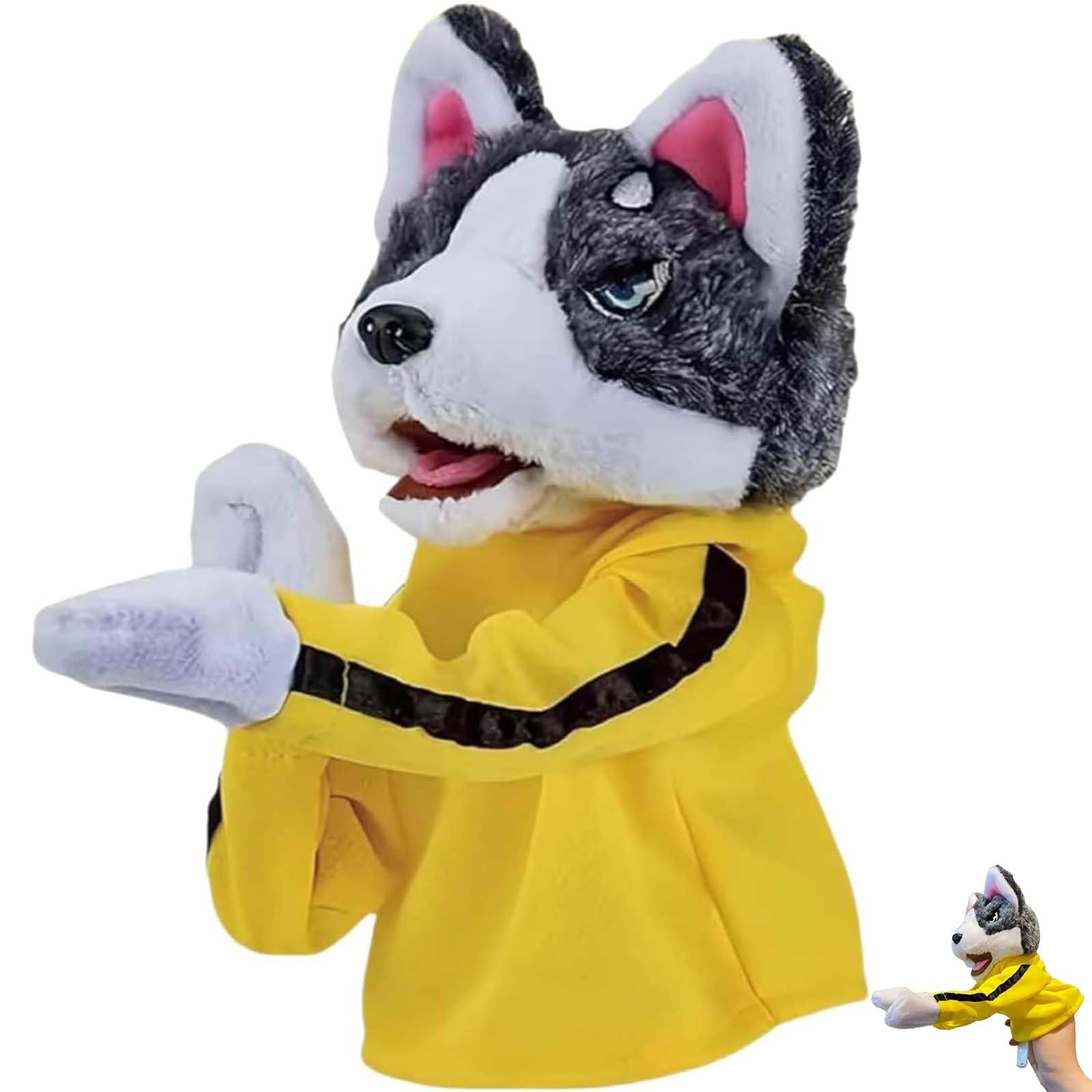 Kung Fu Animal Toy Husky Gloves with Sounds and Boxing Action