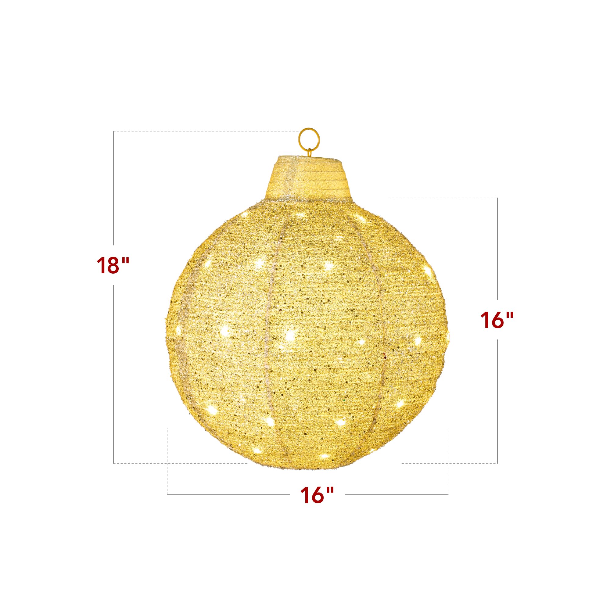 🎄Three-piece set of spherical, light-up pop-up outdoor hanging Christmas decorations, available in three colors.✨
