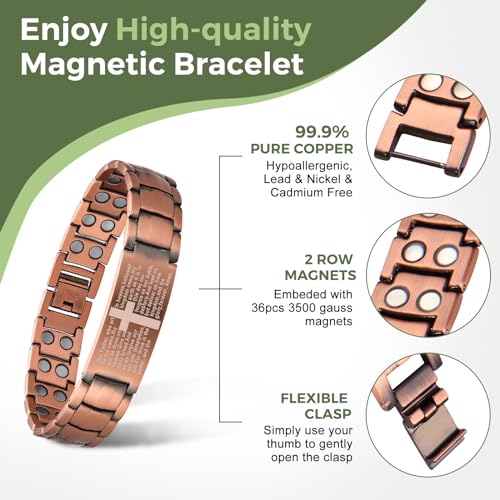🔥HOT SALE 50%OFF🔥Cross-shaped copper magnetic bracelet