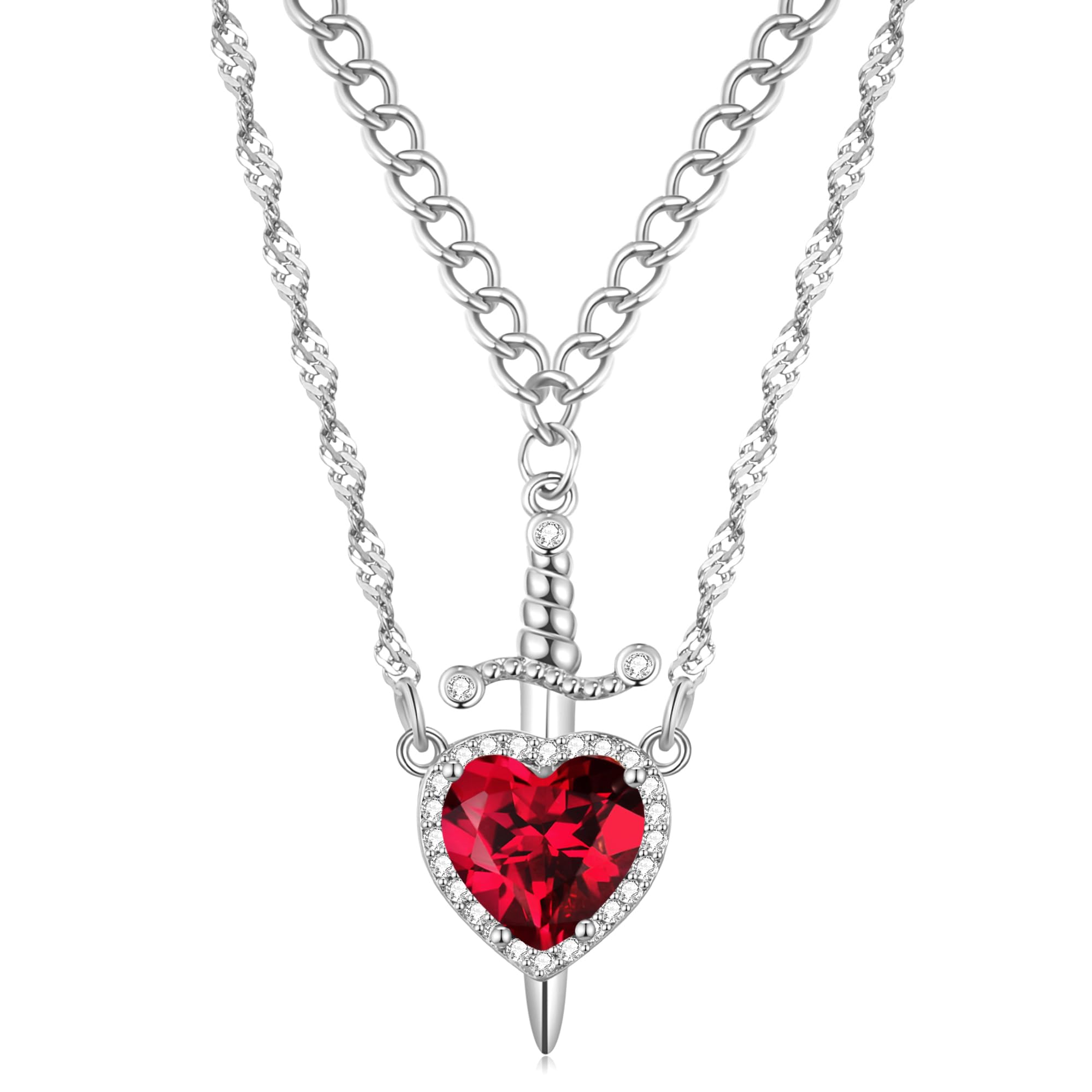 ✨Heart Shaped Sword Pendant Necklace💝
