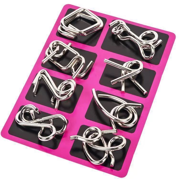 🔥HOT SALE 50%OFF🔥Metal Puzzle Ring,Educational intellectual Toys IQ Toys,Metal Brain teaser Puzzles