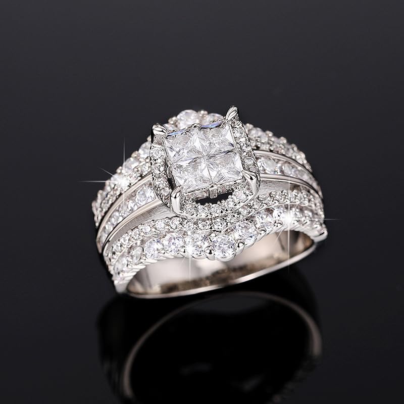 🔥HOT SALE 50%OFF🔥Square-shaped joined crown ring💝