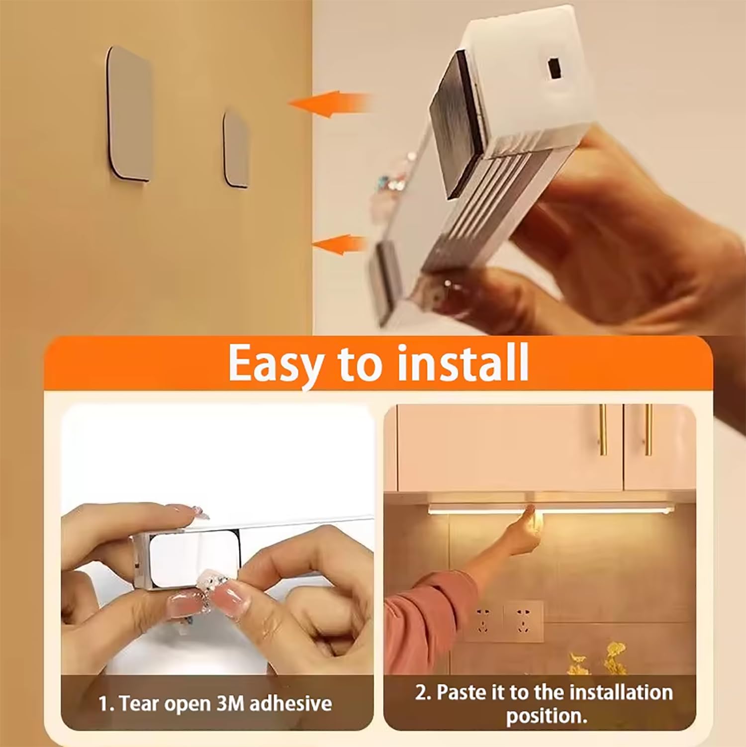 🏆🔥Punch-free Smart Sensor Magnetic Rechargeable LED Lights⚡