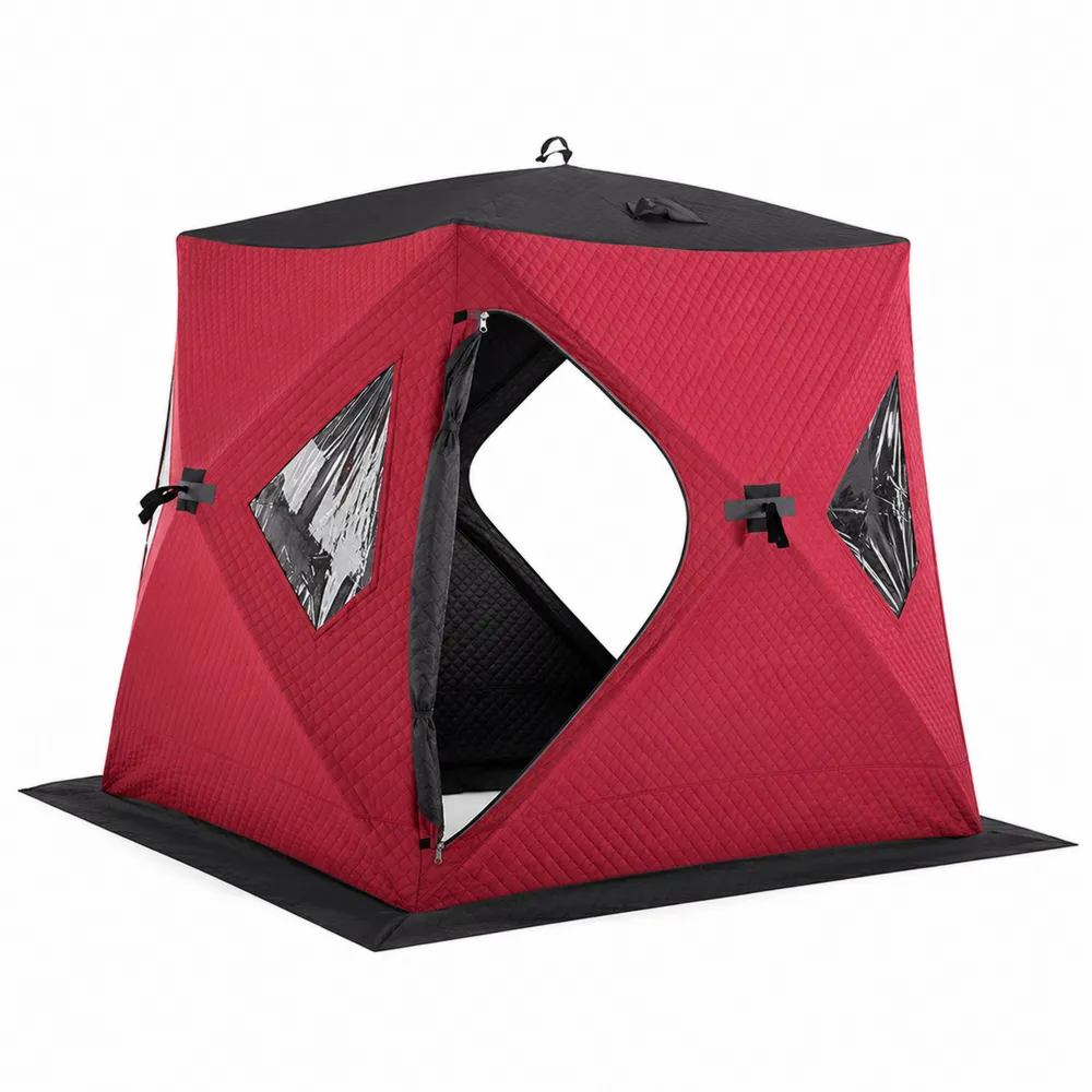 Tienda de Campaña de Pesca en Hielo con Ventanas 200x200x200 cm