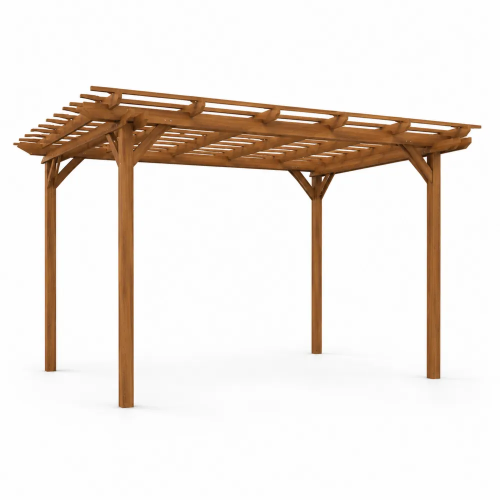 Pérgola de Madera para Exterior 300x400x250 cm