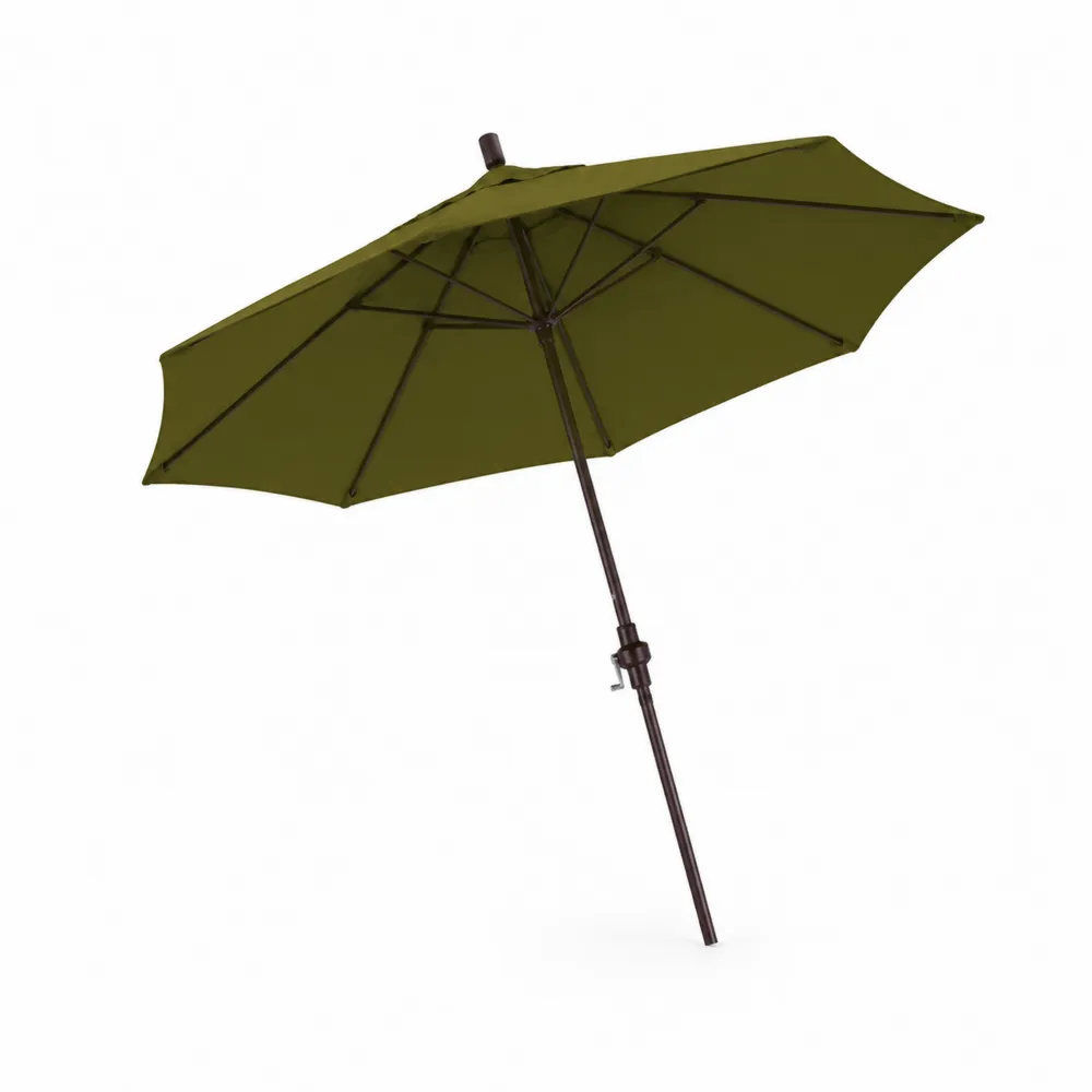 Sombrilla de Aluminio y Poliéster Verde 270 cm
