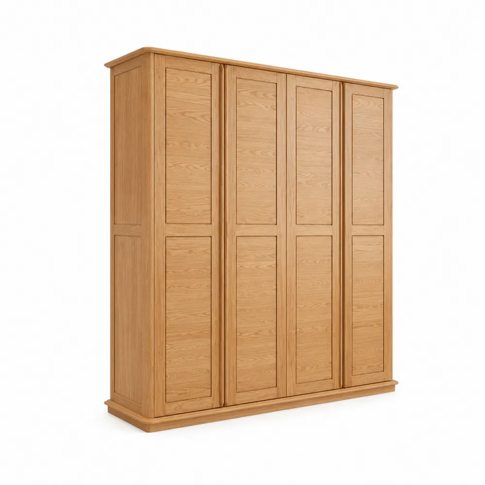 Armario de Madera de Roble con 5 Puertas