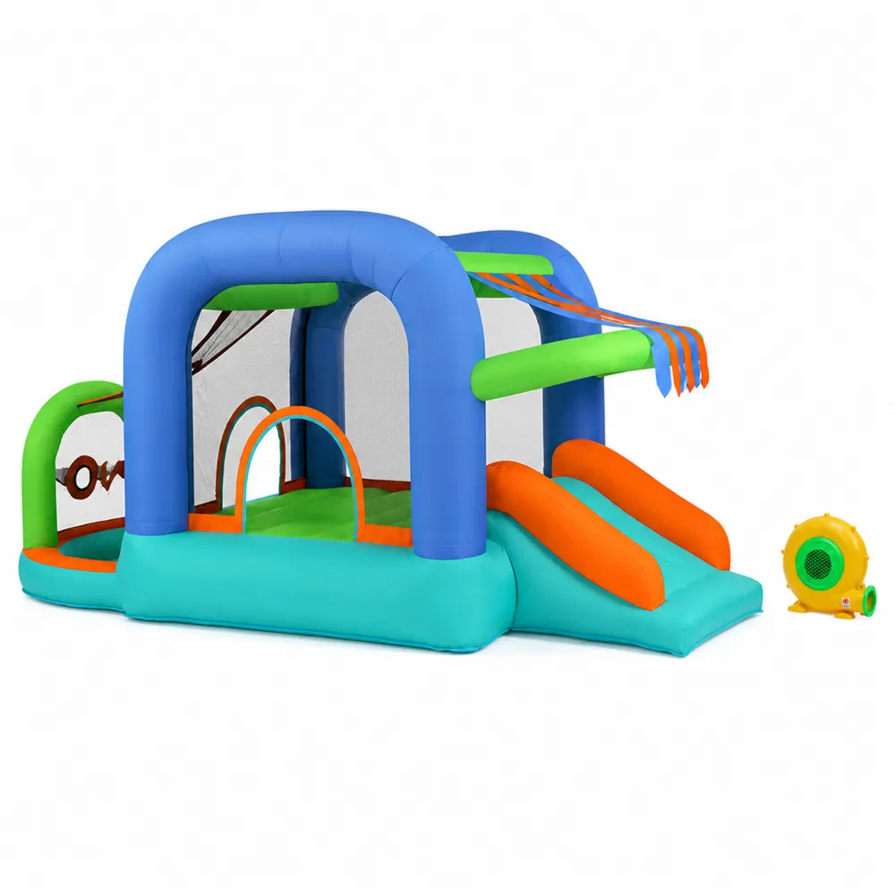Castillo Inflable con Tobogán para Niños, PVC, Multicolor, 300x250x210 cm