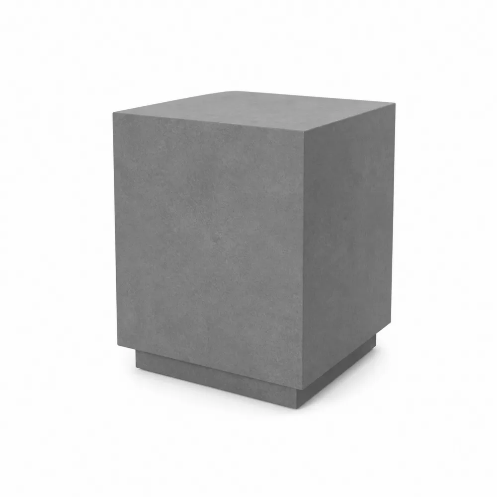 Mesa Auxiliar de Hormigón de Fibra Gris
