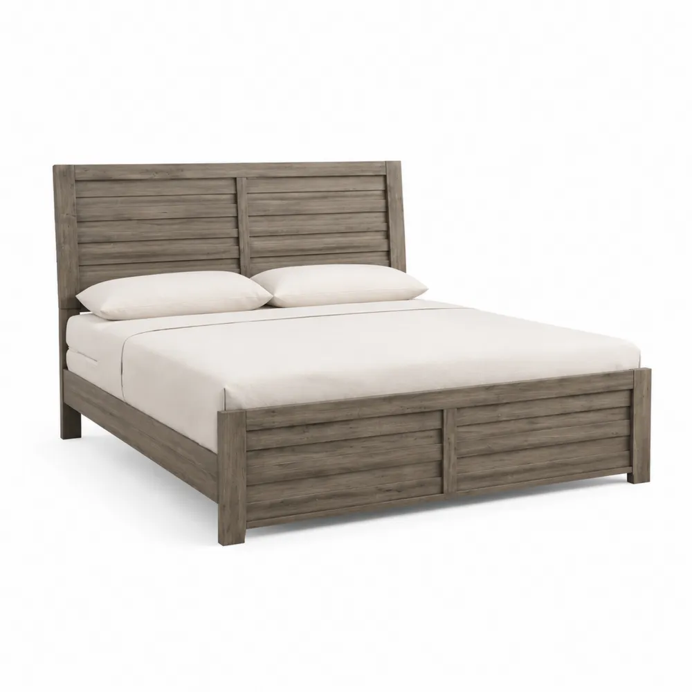 Cama de Madera Maciza con Cabezal 200x160 cm