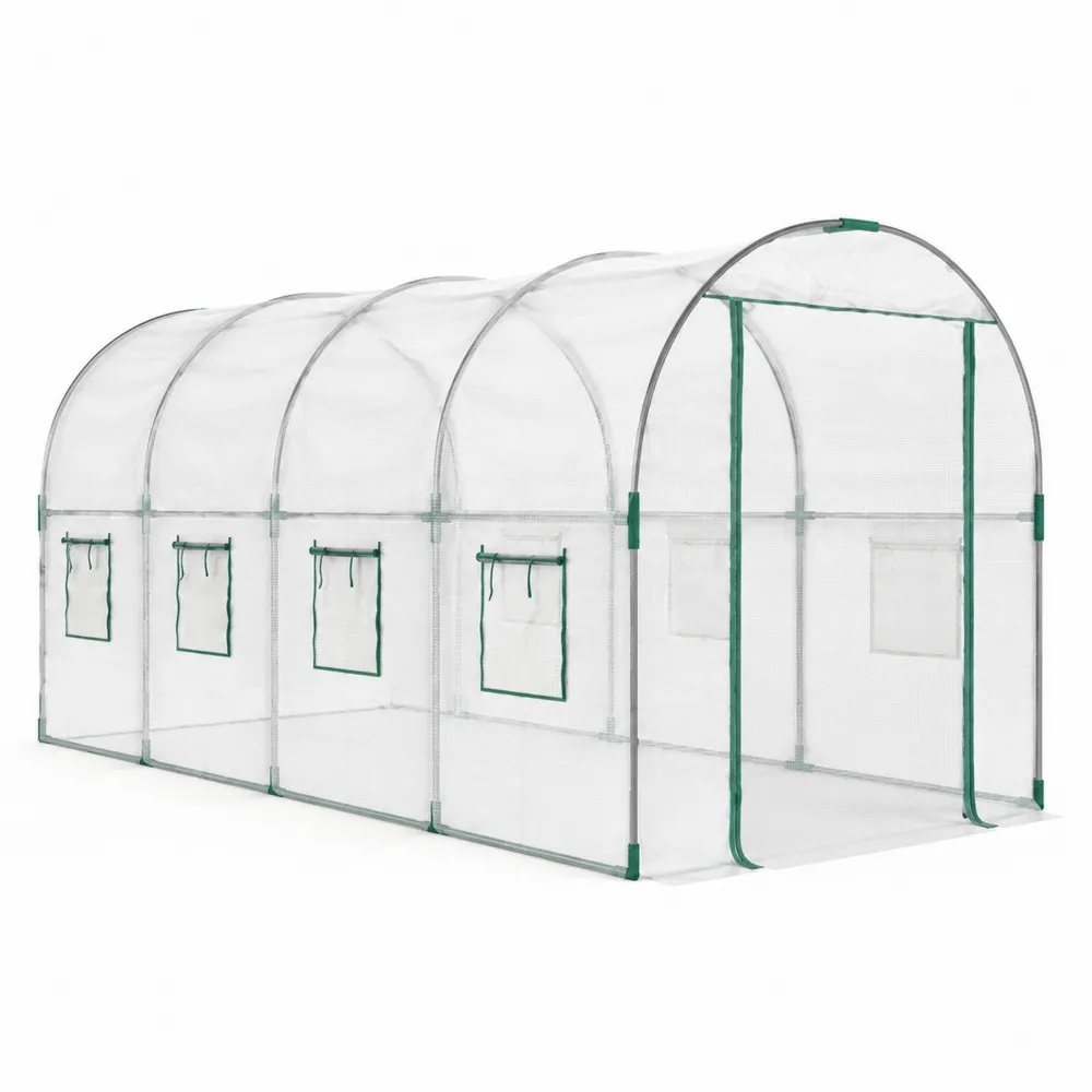 Invernadero de Polietileno y Acero Galvanizado 3x2x2 m