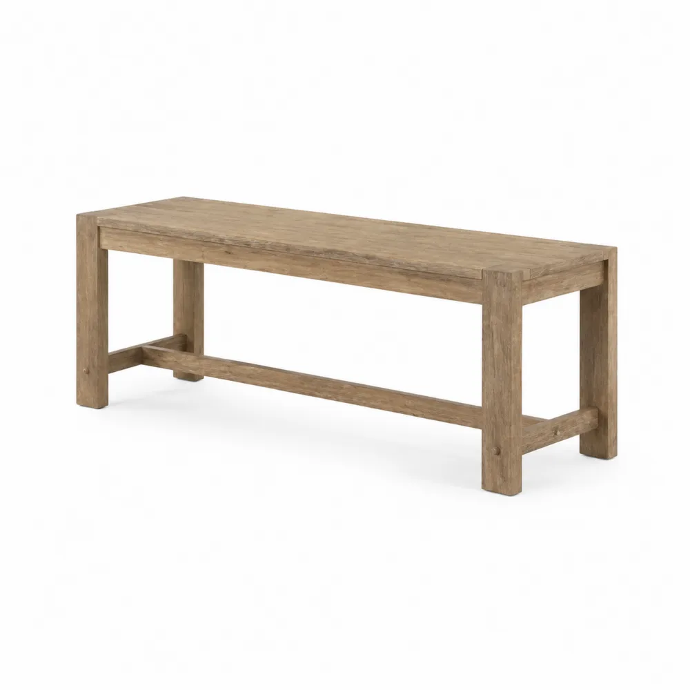 Banco de Madera Maciza Roble 150 cm