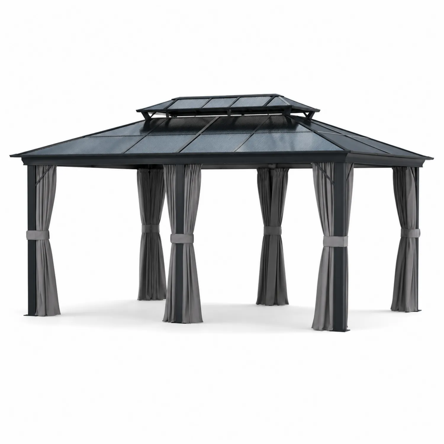 Altana ogrodowa prostokątna 400x300 cm aluminium poliwęglan