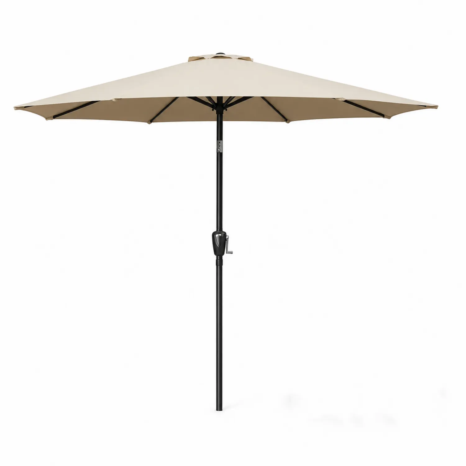 Okrągły parasol ogrodowy 300 cm aluminium i poliester beżowy