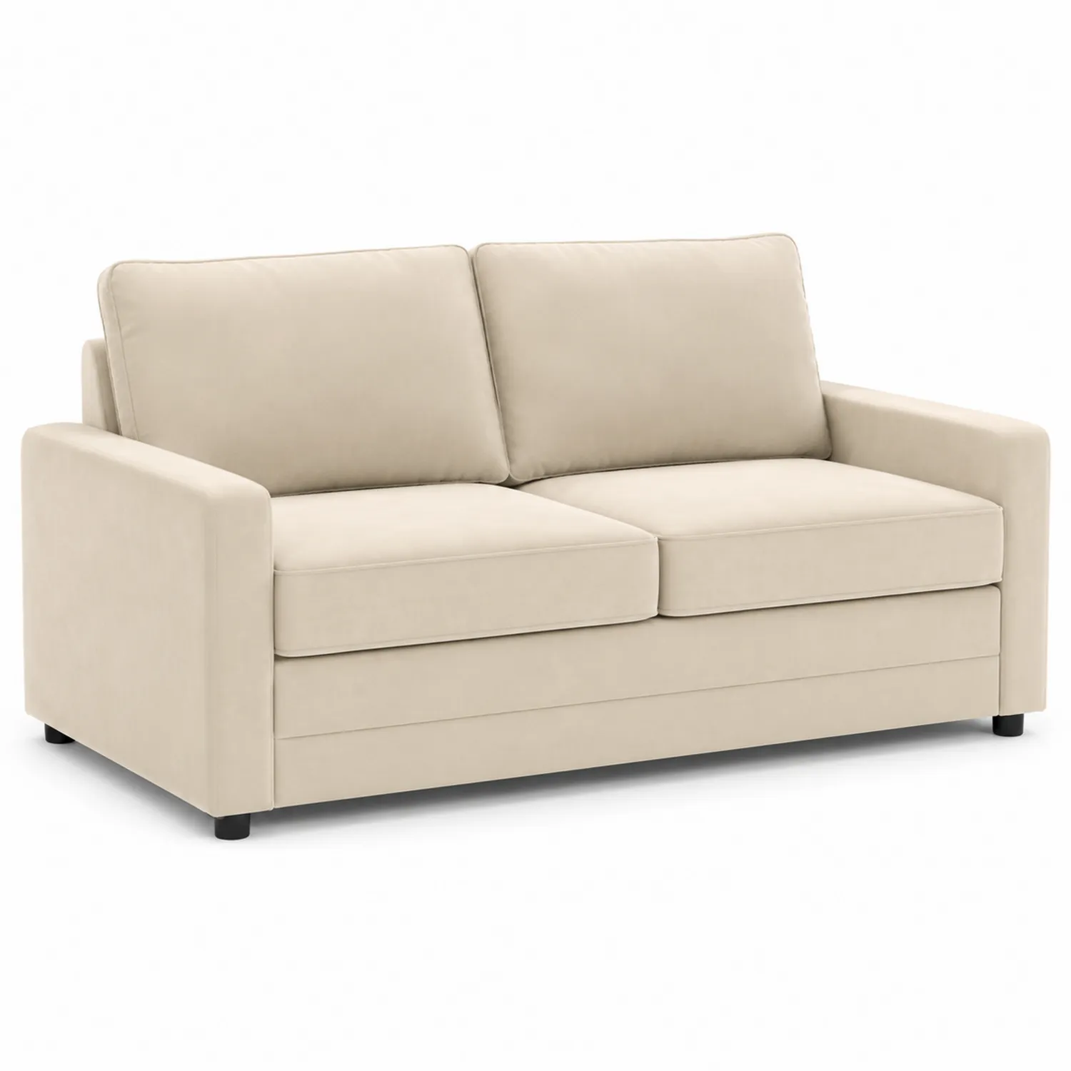 2-osobowa sofa z tkaniny beżowej