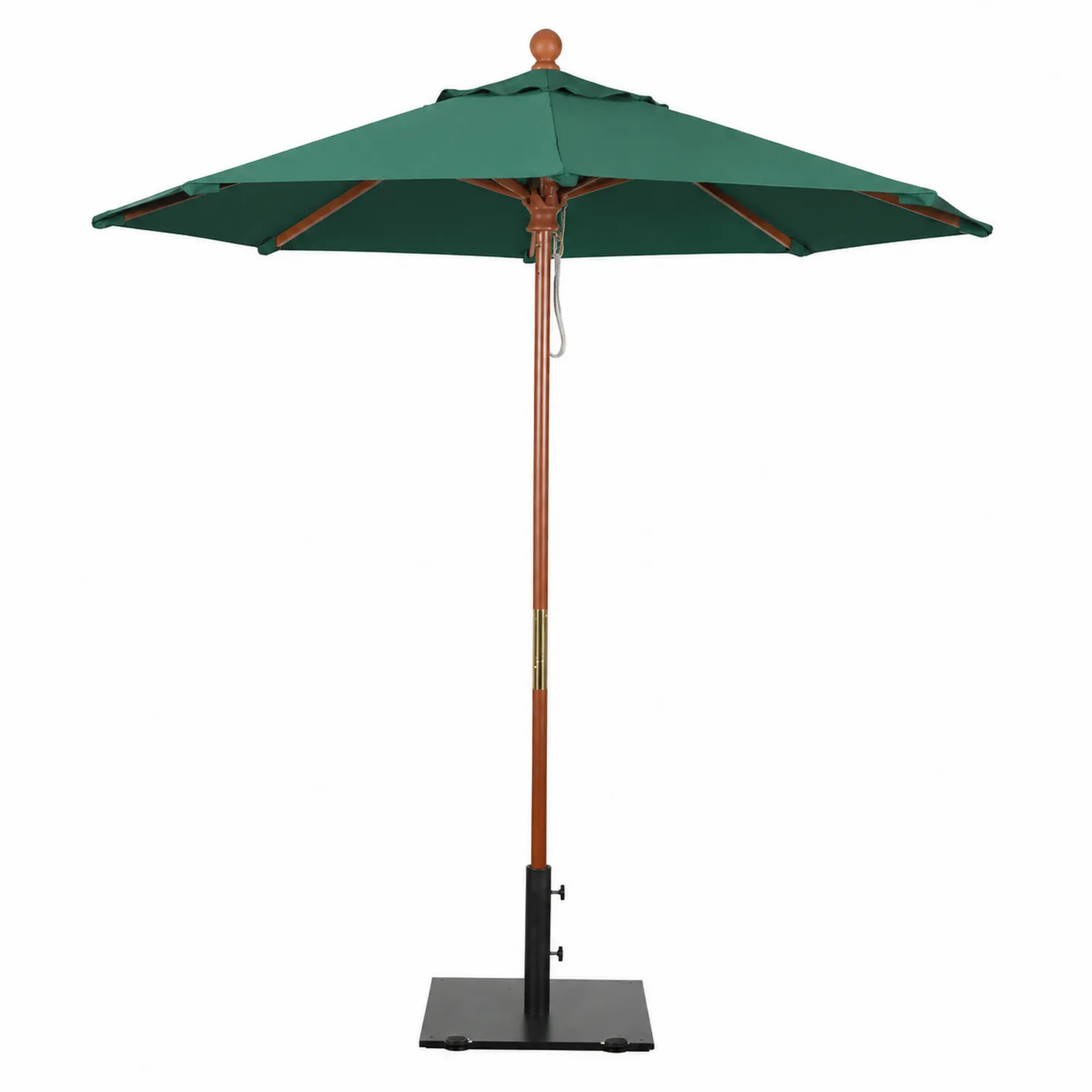 Parasol ogrodowy okrągły 180 cm poliester zielony
